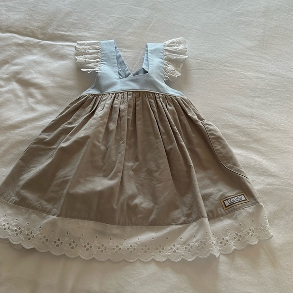 Well Dressed Wolf HTF Original Blue Aunt Heart 2t - EUC